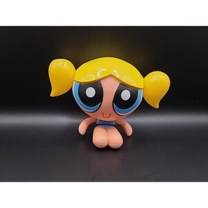 Vinrage 2001 Powerpuff Girls Figure Bubbles Cartoon Network - Poseable